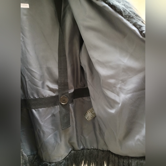 Zadig & Voltaire black shaggy /faux fur lined jacket - Picture 6 of 8